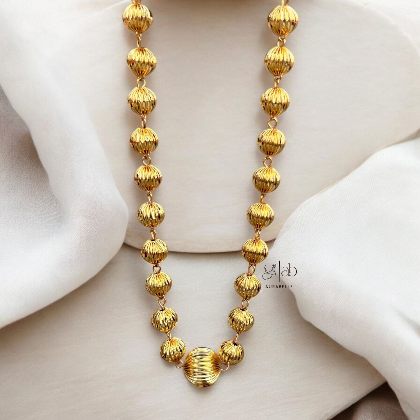 Lustre Bead Statment Necklace
