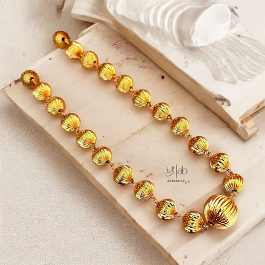 Lustre Bead Statment Necklace