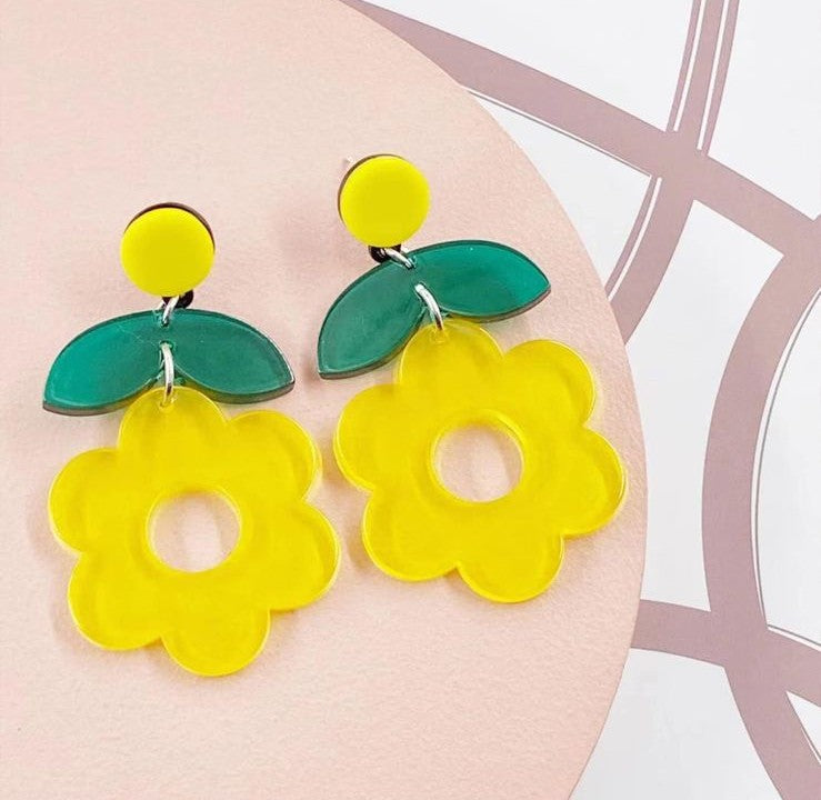 Flower earrings