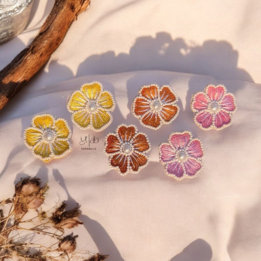 Blooming Beauties Handmade Beaded Earrings