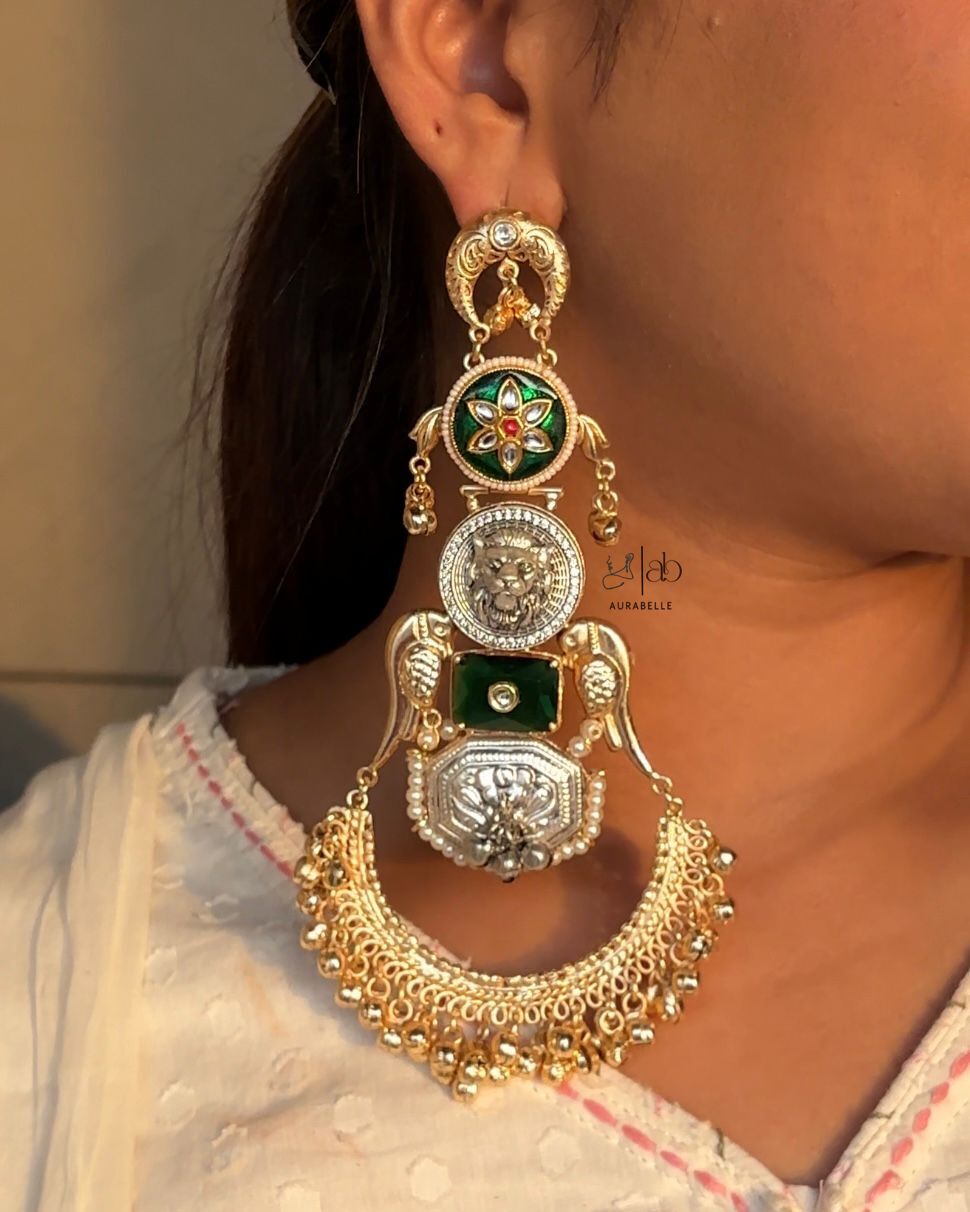 Rani Noor Chandbali - Green