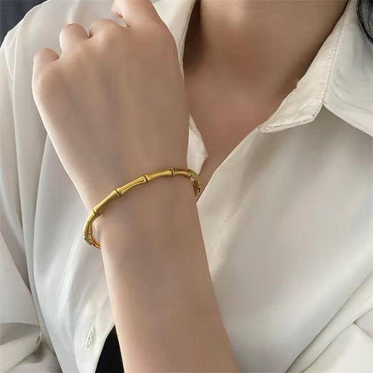 Golden Bamboo Bracelet