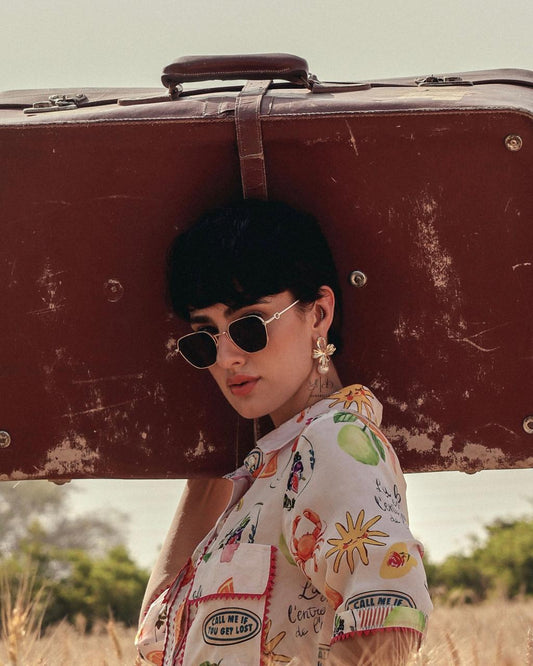 Crystal Fleur Earrings