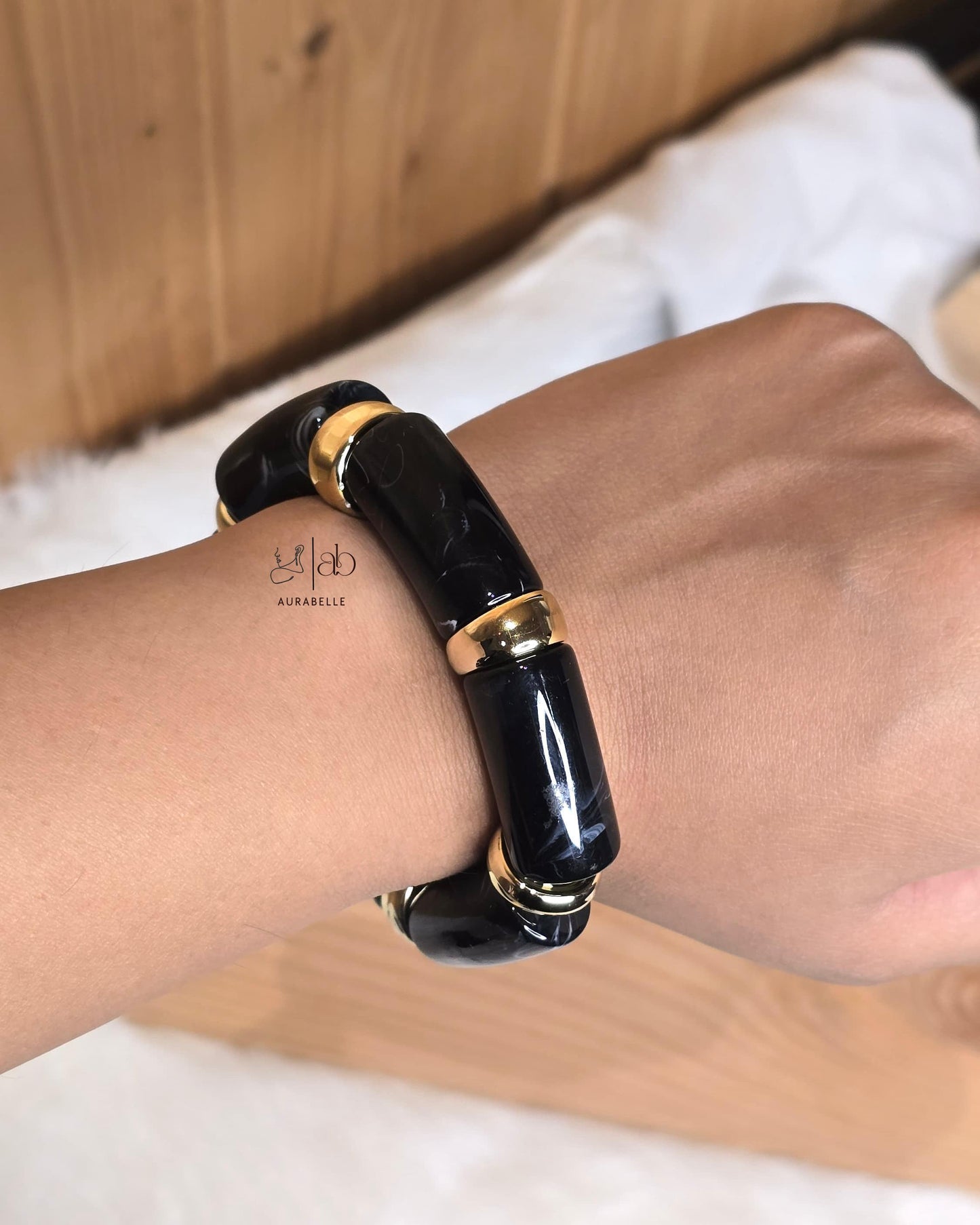 Retro Acrylic Chunky Bracelets- COOL