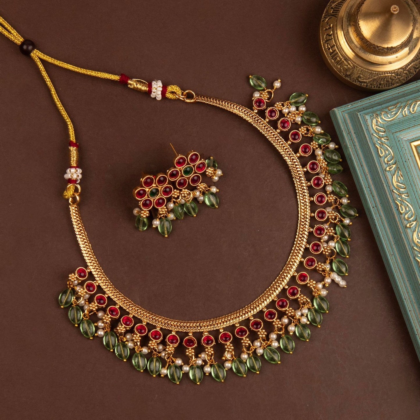 Antique Green Necklace