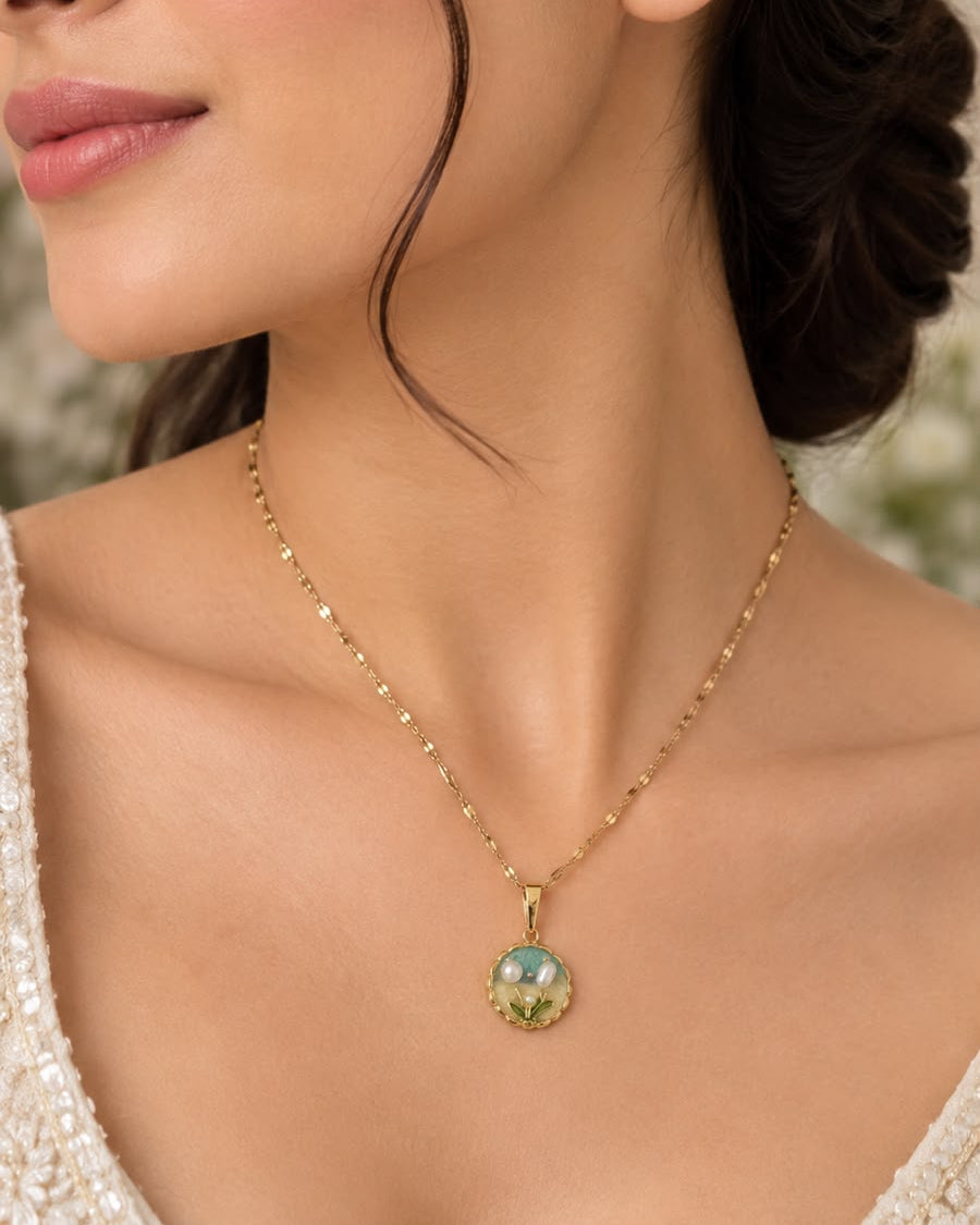 Enamel Necklace - 02