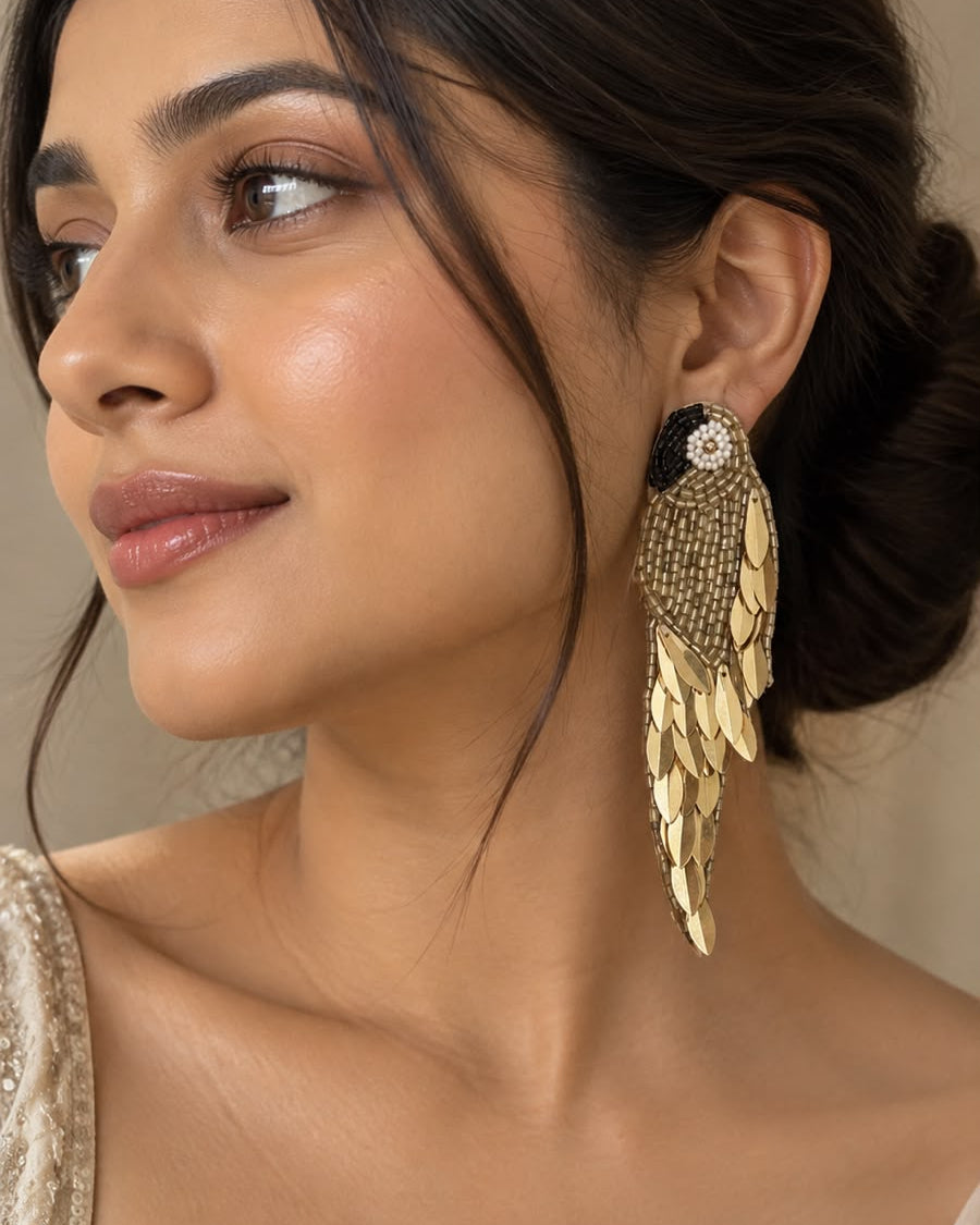 Parrot Beaded Earrings