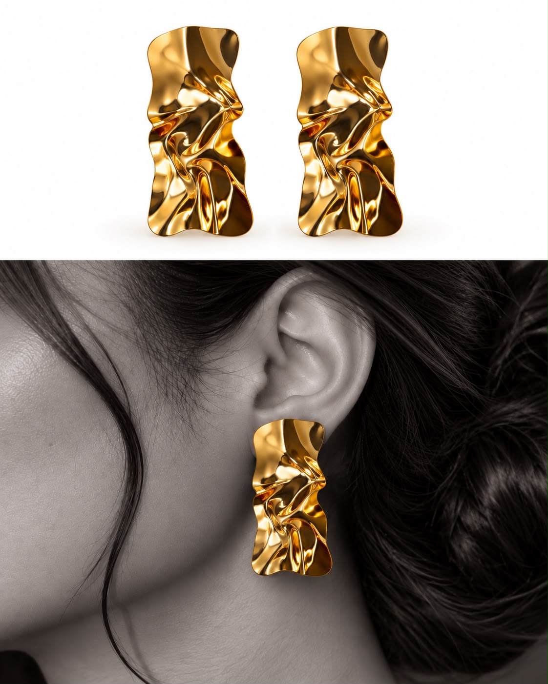 Molten Metal Earrings