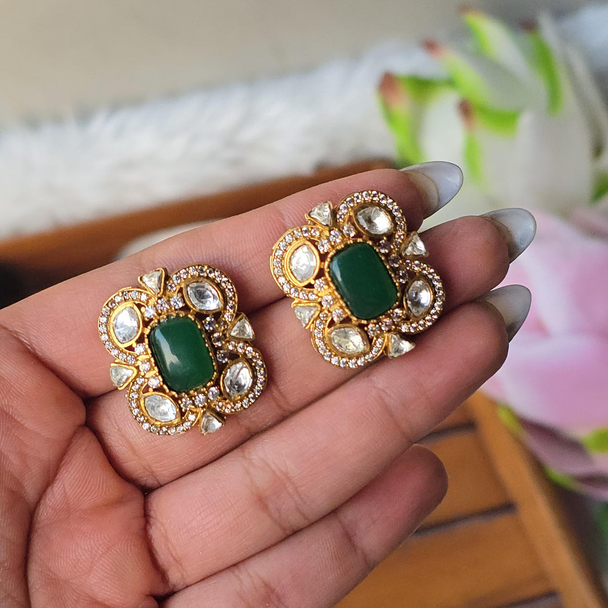Antique Aura Studs