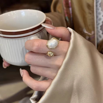 Pearl Embrace Adjustable Ring