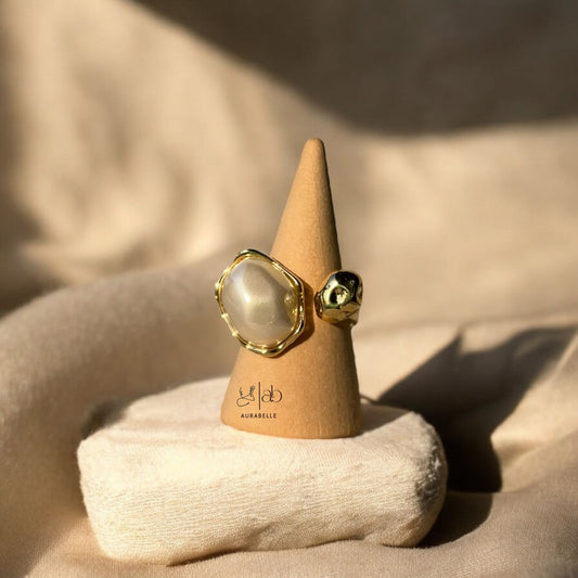Pearl Embrace Adjustable Ring