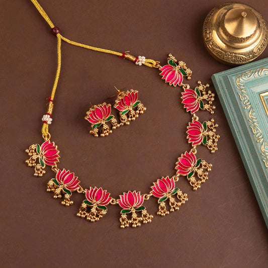 Ghungroo Lotus Necklace