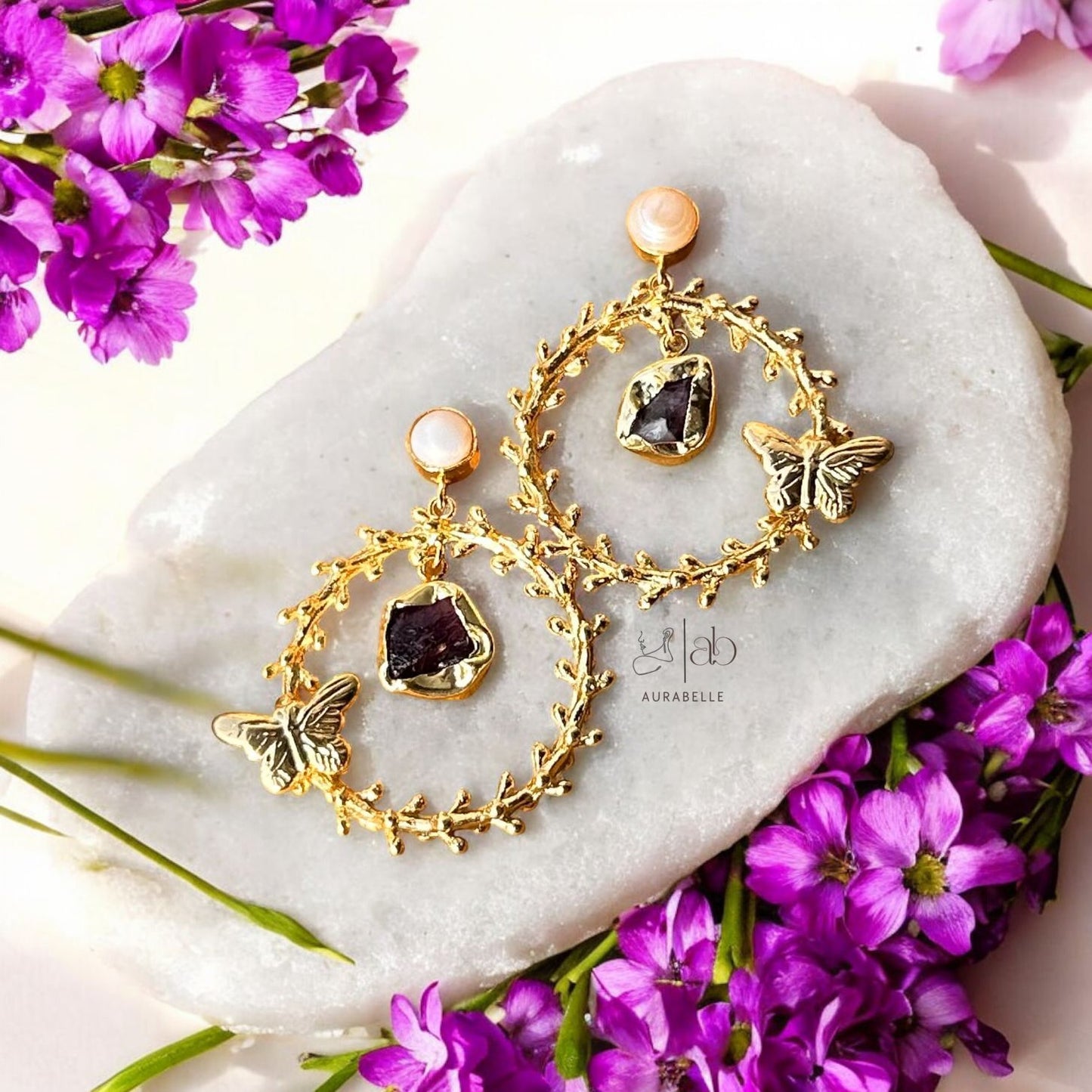 Blossom Butterfly Hoop