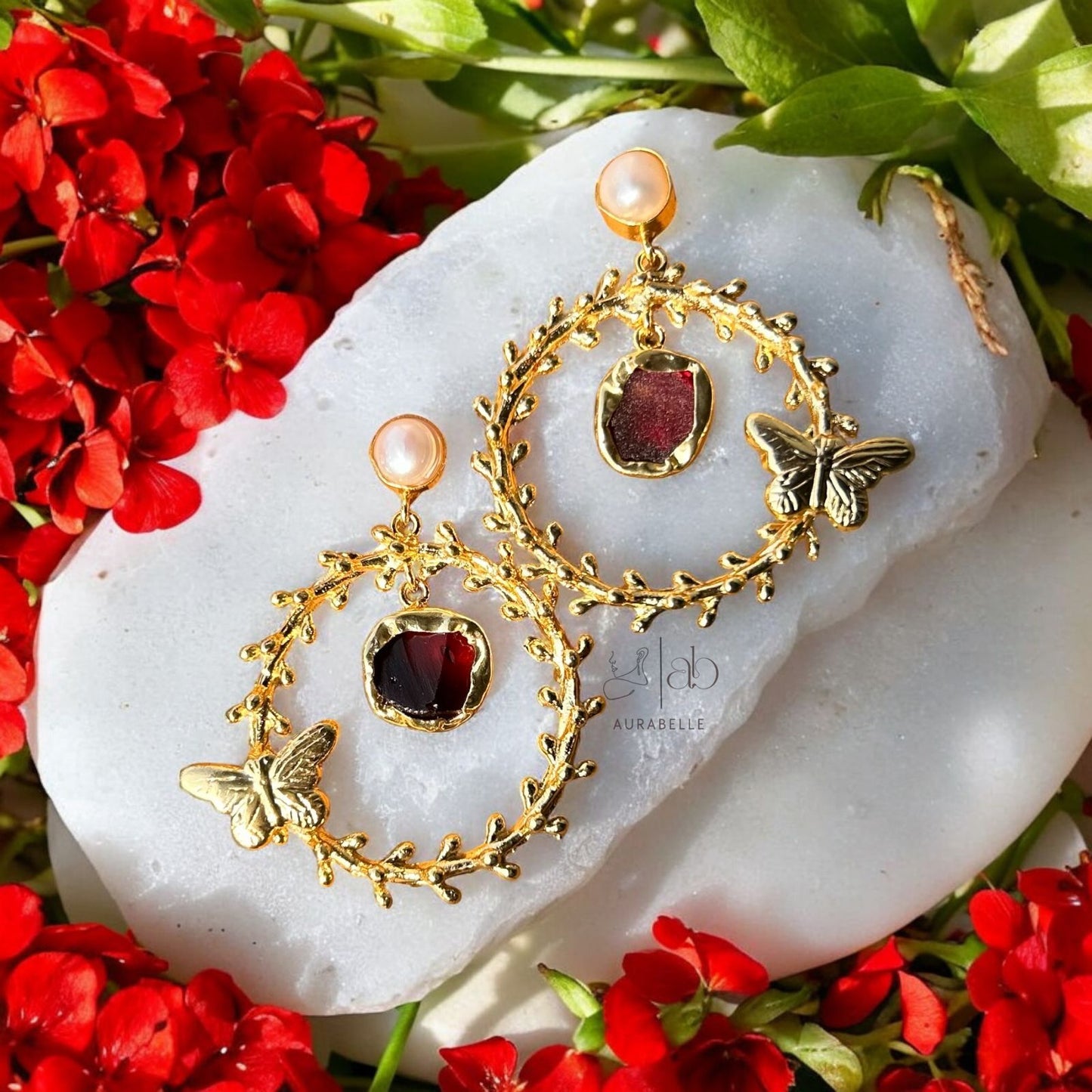 Blossom Butterfly Hoop