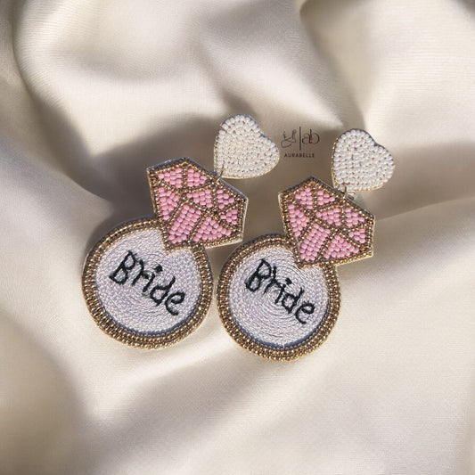 Diamond Bride Handmade Beaded Earrings