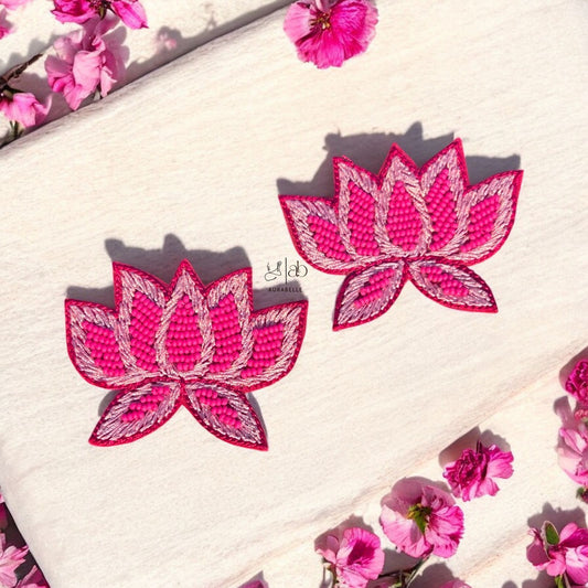 Lotus Charm Handmade Earrings