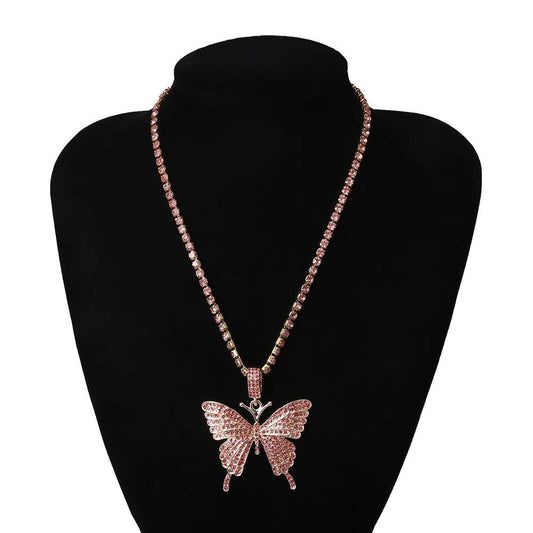 Diamond Butterfly Necklace