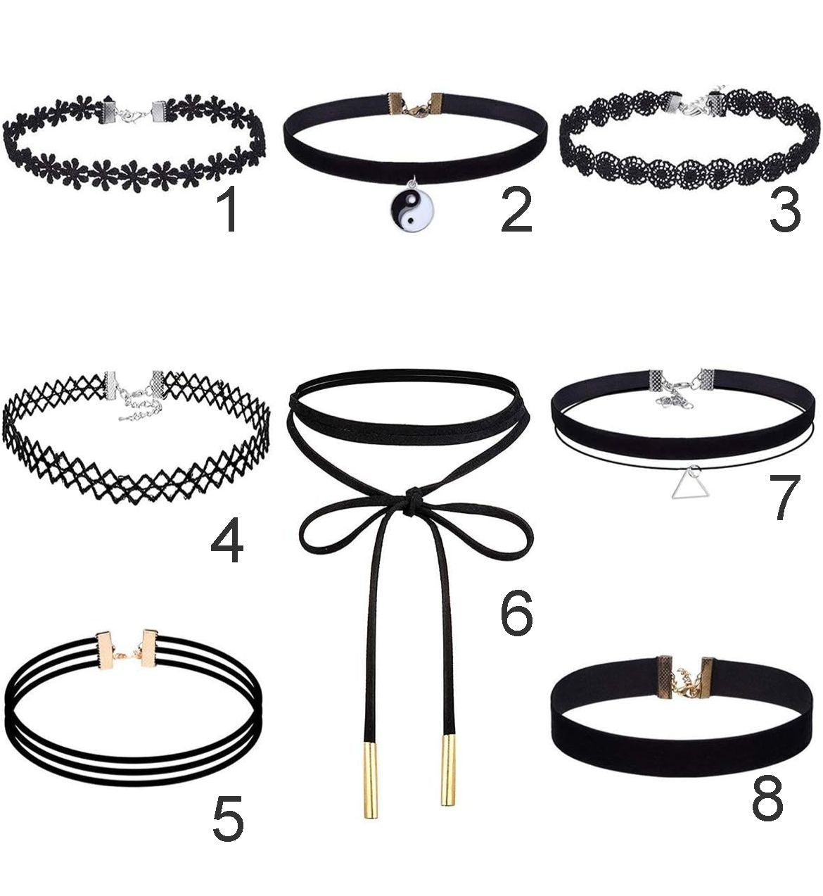 Black Choker Set