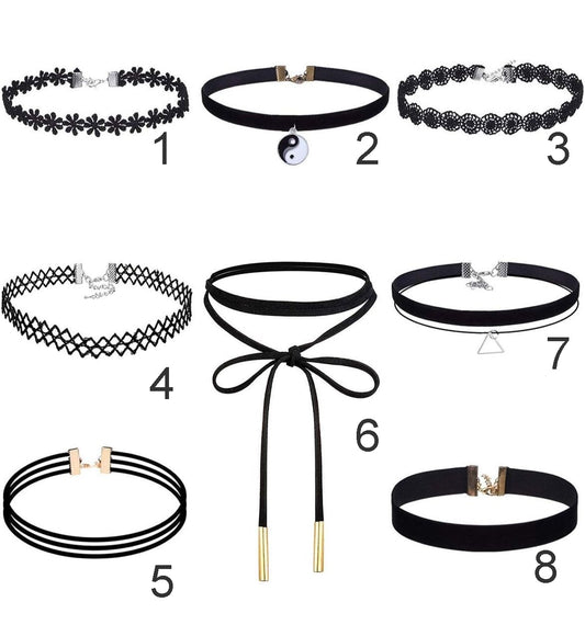 Black Choker Set