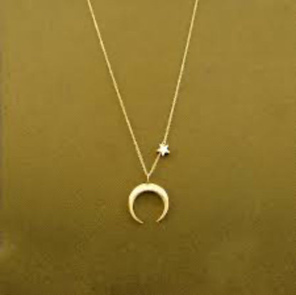 Star Moon Necklace