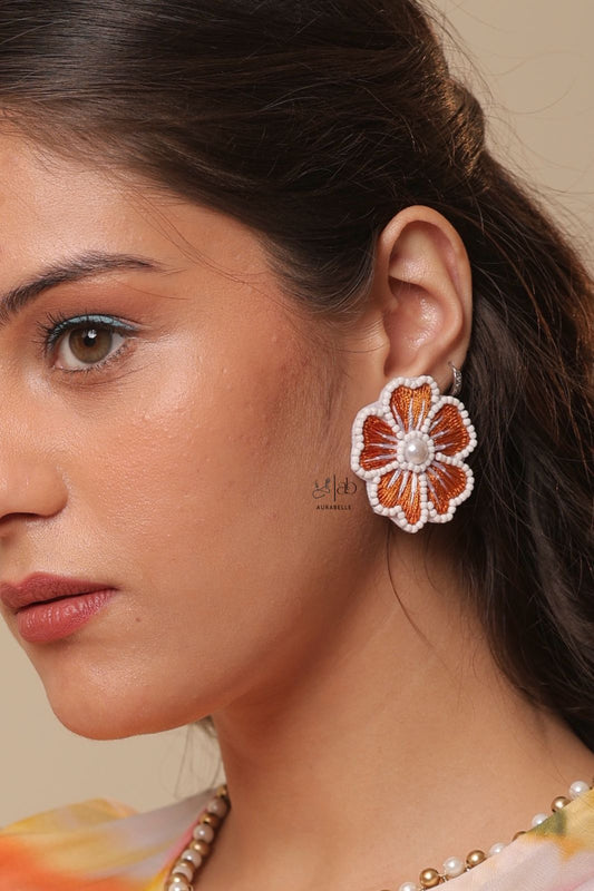 Blooming Beauties Handmade Beaded Earrings