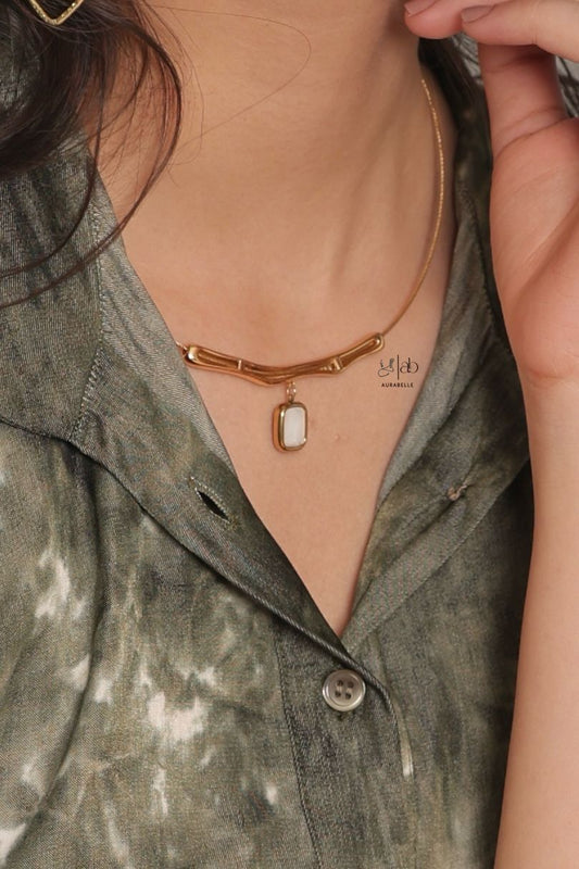 Dual Color Statement Necklace