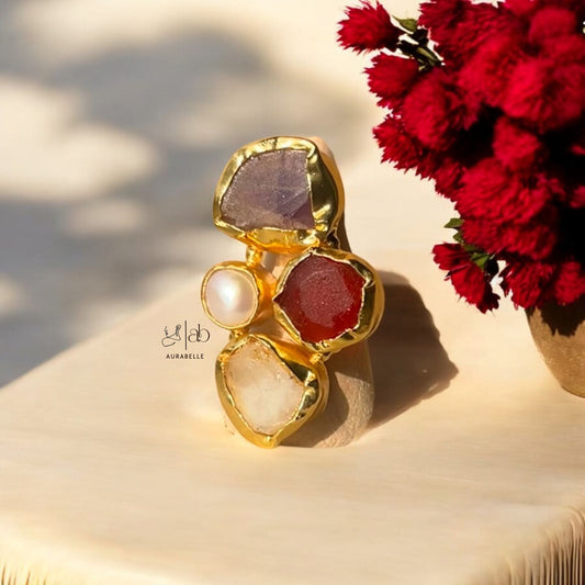 Gemstone Garden Adjustable Ring