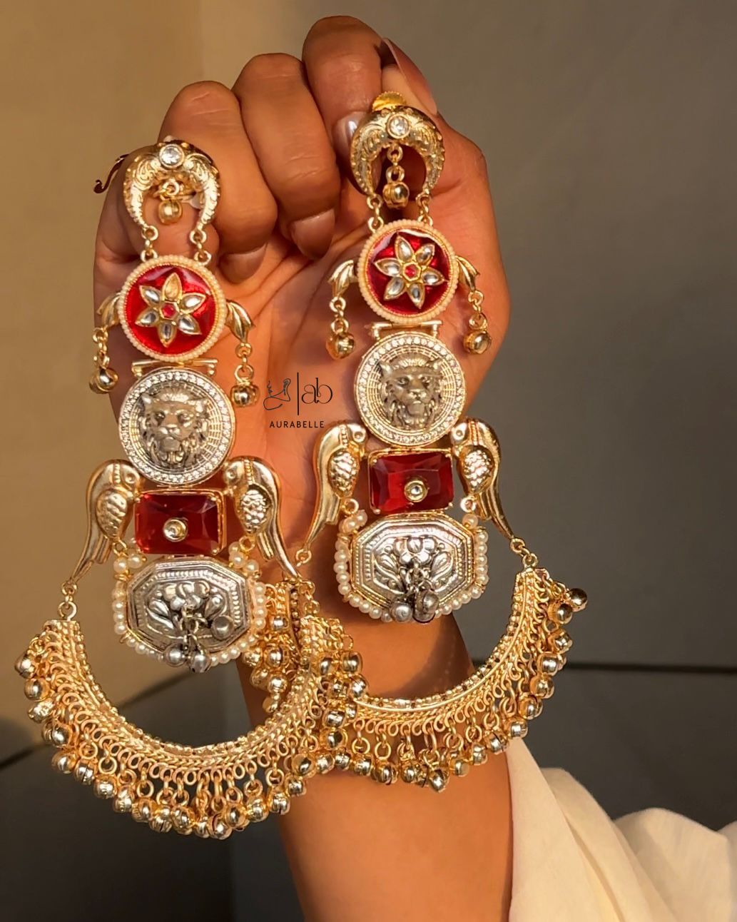 Rani Noor Chandbali  - Red