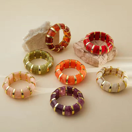 Old School Acrylic Bracelets