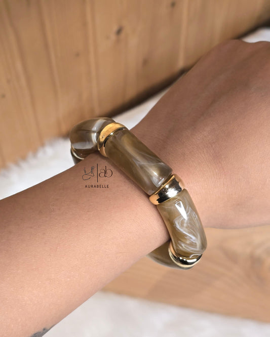 Retro Acrylic Chunky Bracelets- WARM