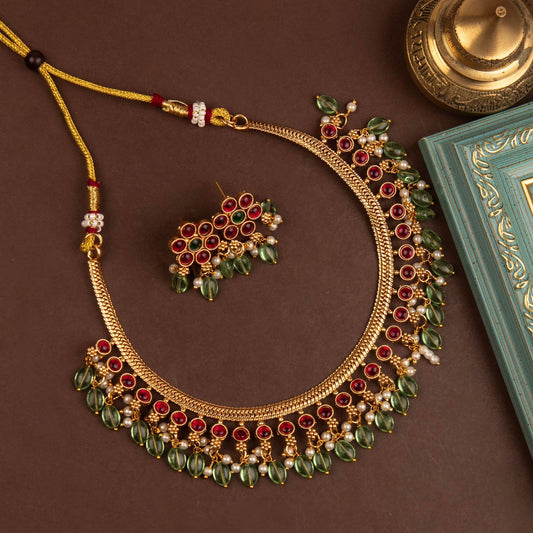 Antique Green Necklace
