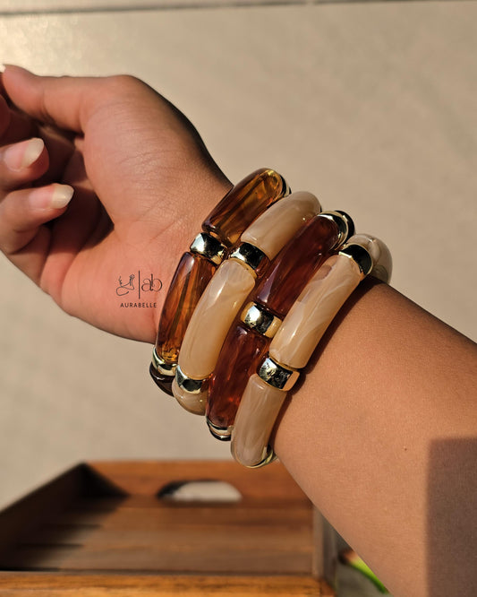 Retro Acrylic Bracelets- SET