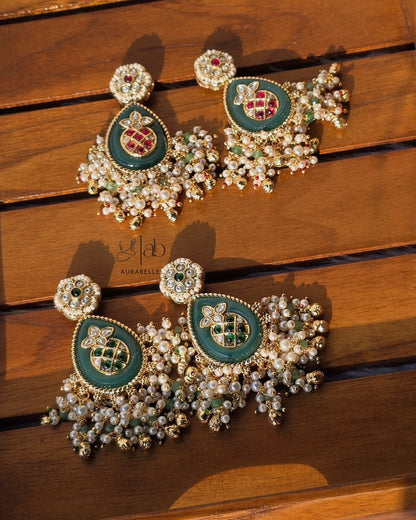 Adira Kundan Drop Earrings