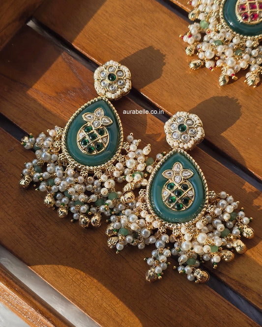 Adira Kundan Drop Earrings