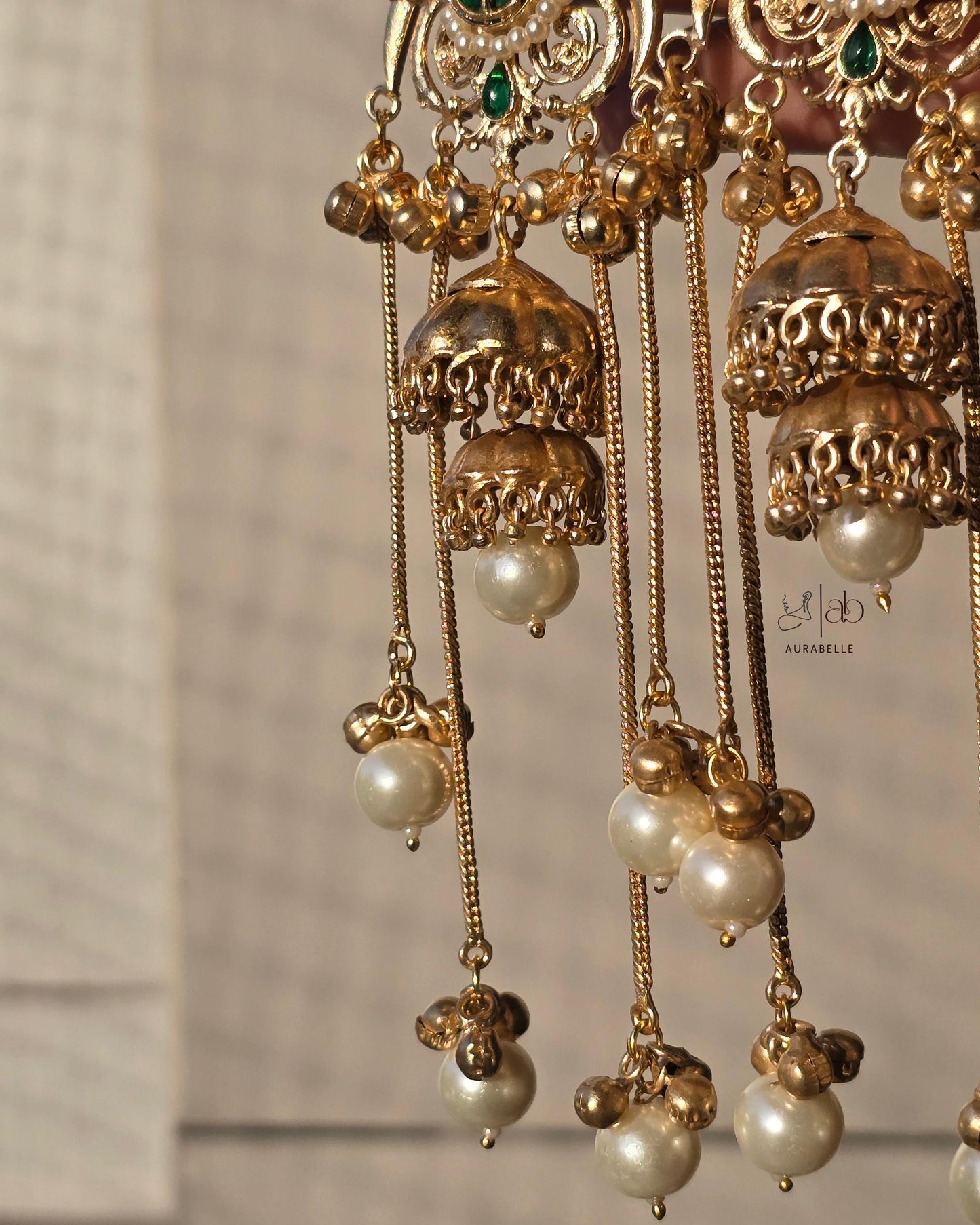Ritwika Kashmiri Drop Earrings- BLUE
