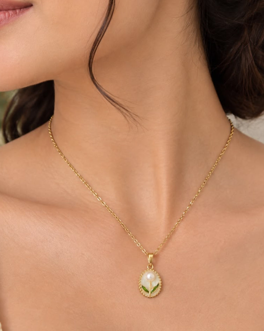 Enamel Necklace - 05