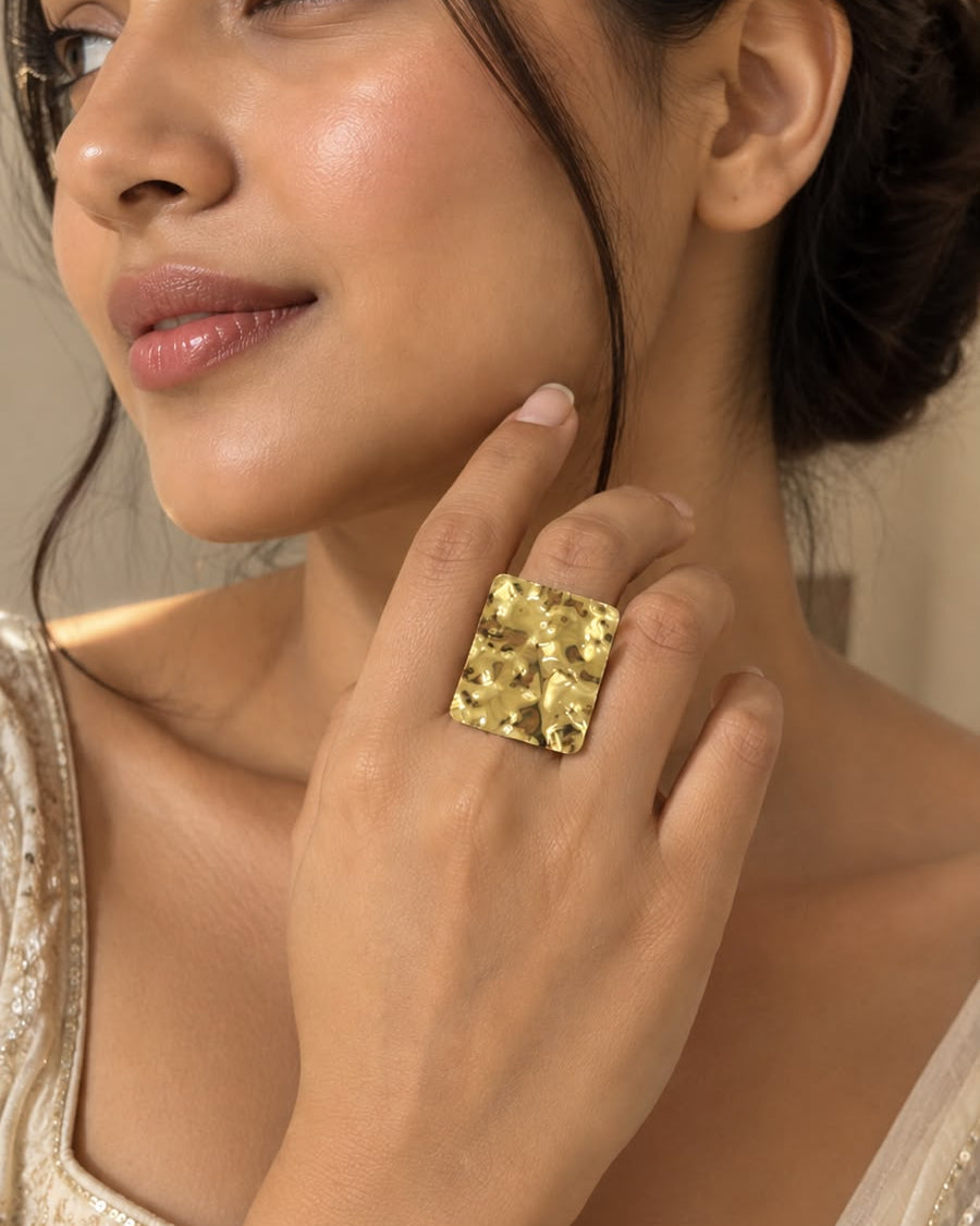 Square Brass Ring