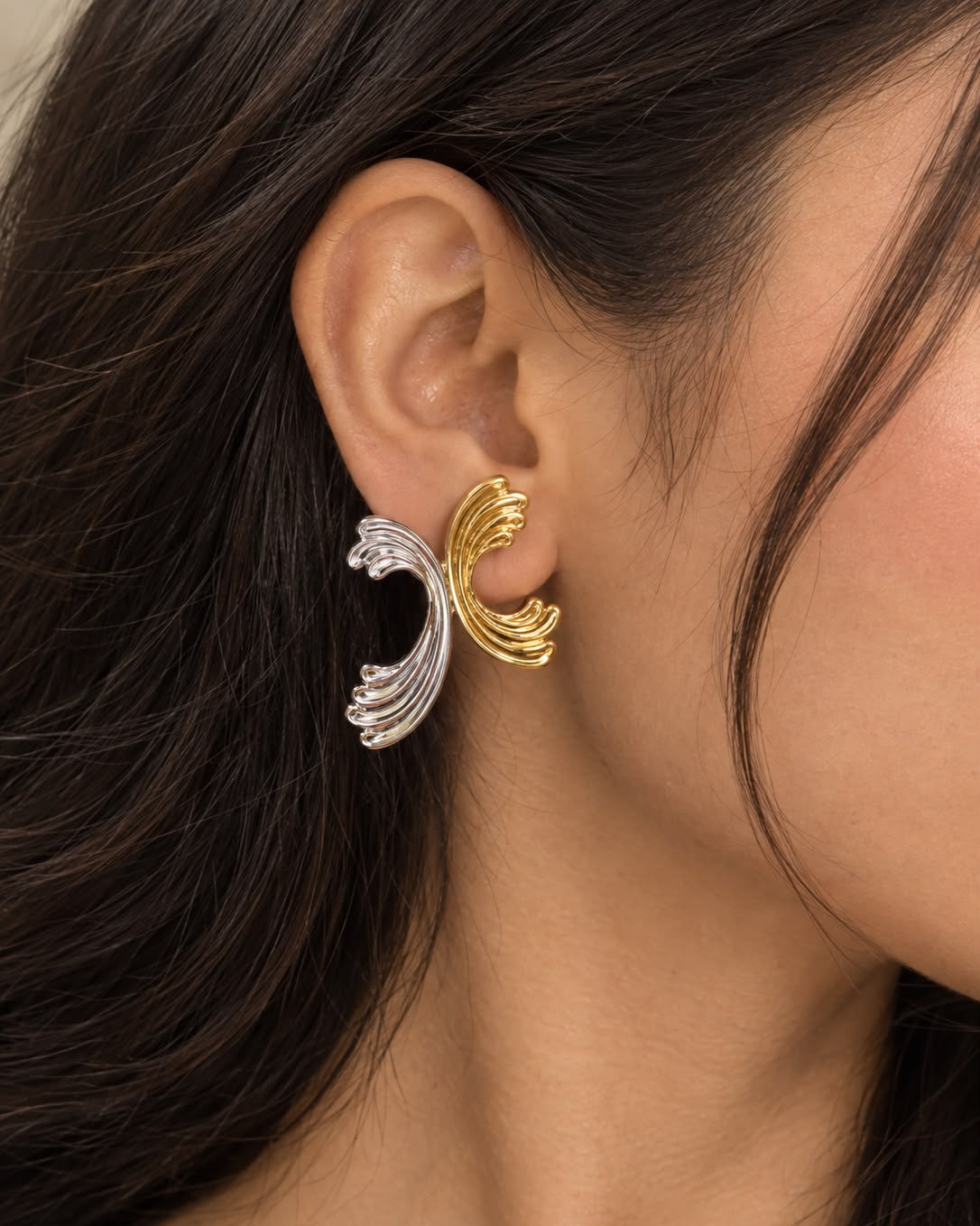 Metal Flow Earrings