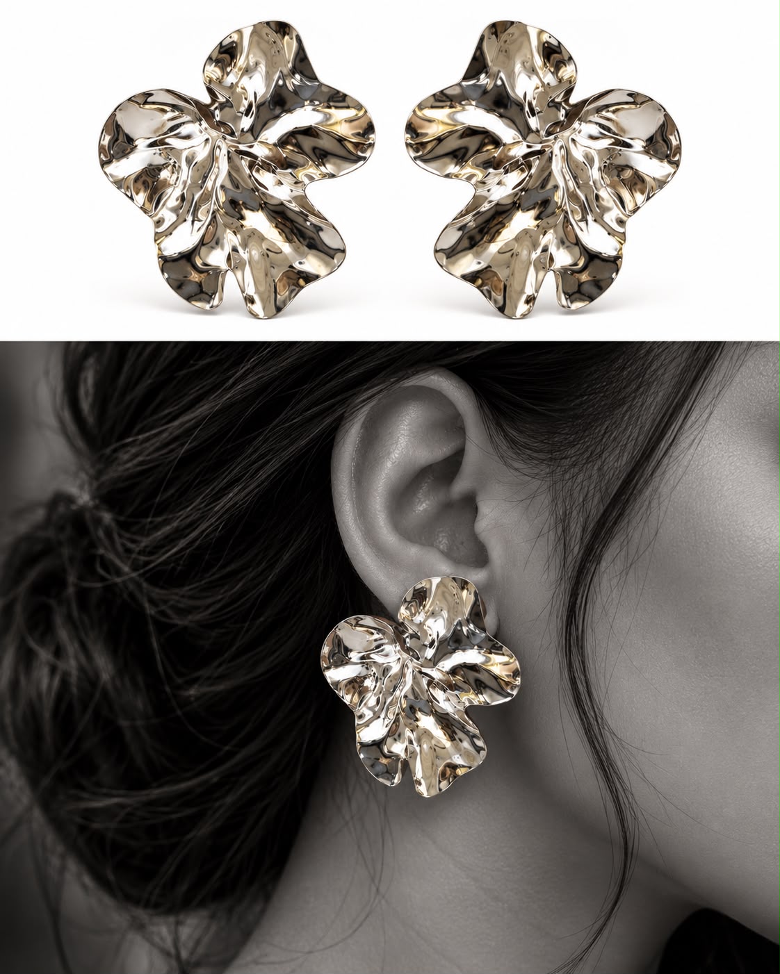 Liquid Petal Earrings