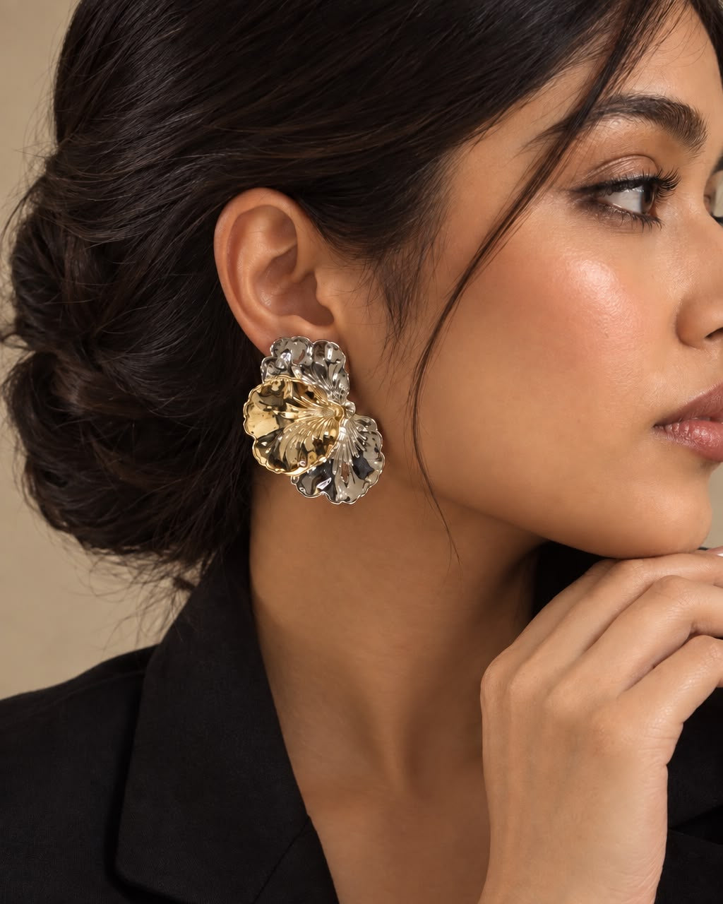 Gilded Petal Earrings