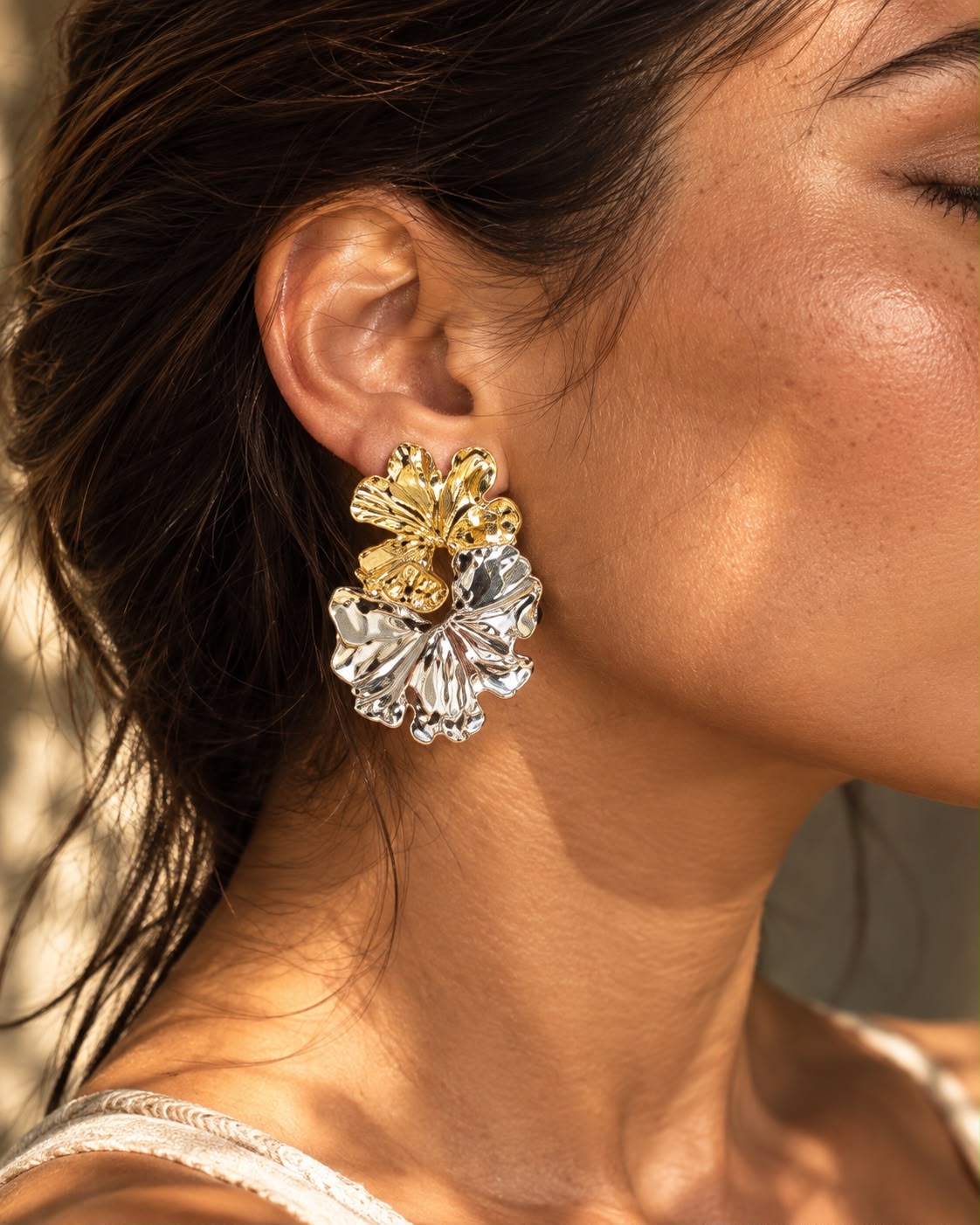 Dual Bloom Earrings