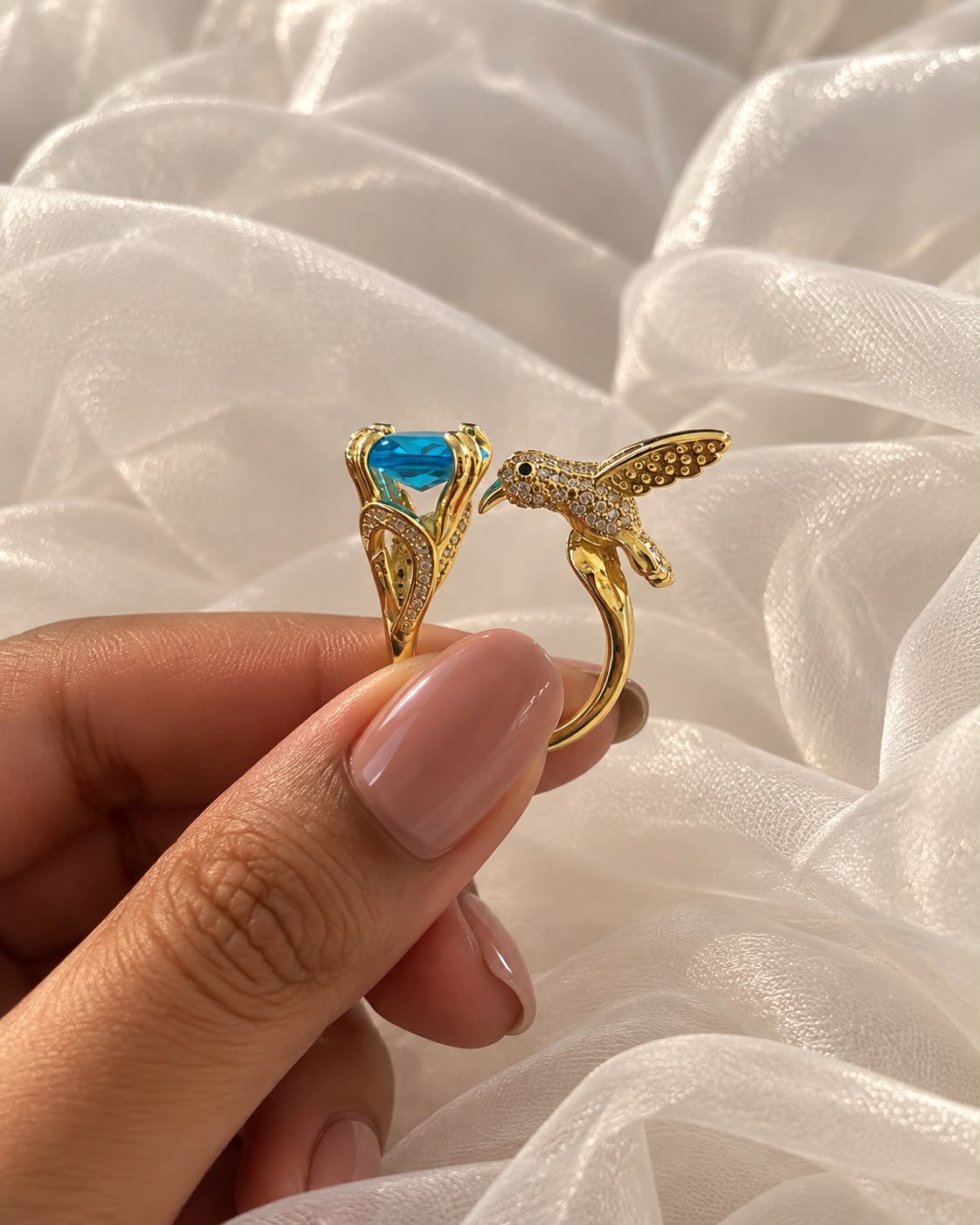 Hummingbird Harmony Ring