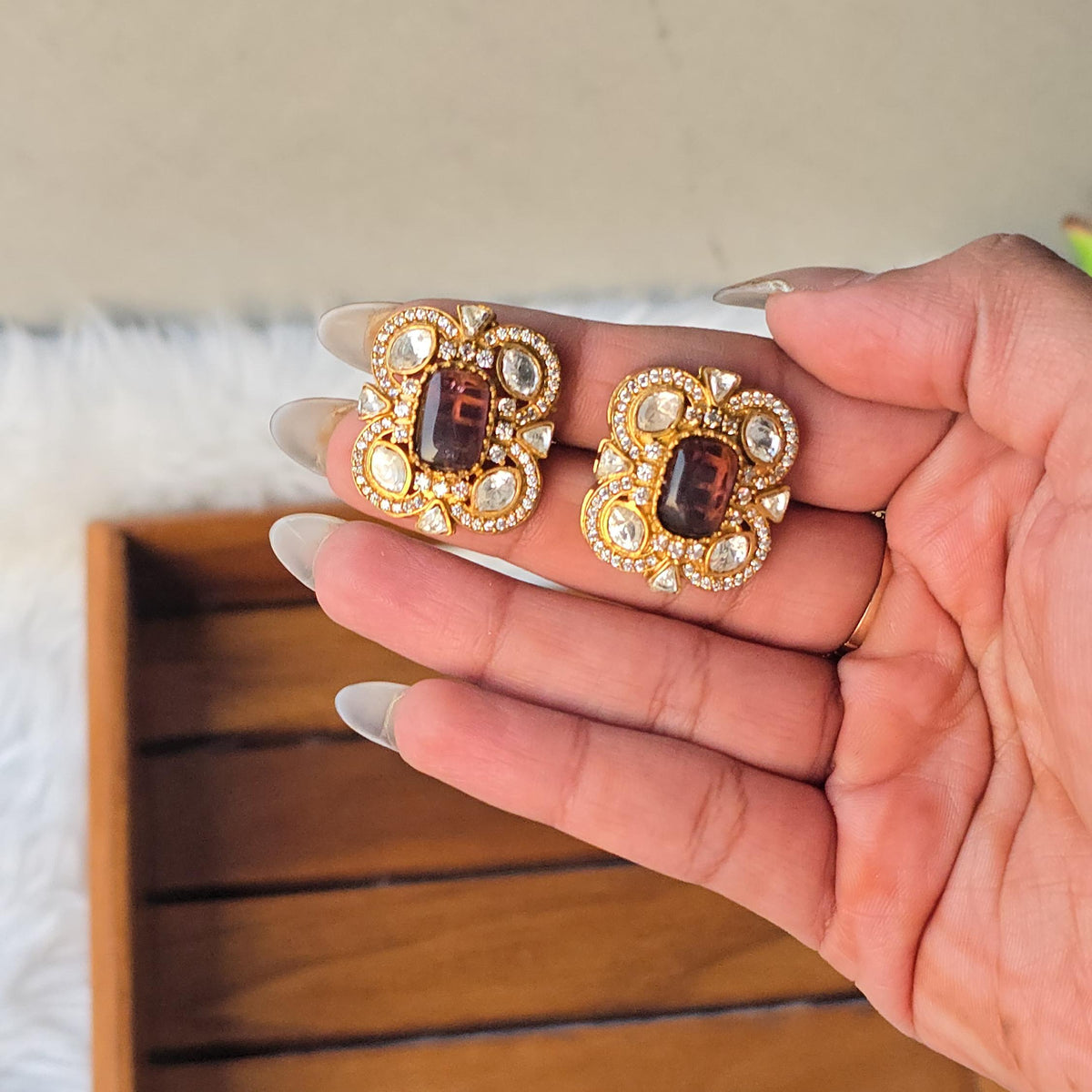 Antique Aura Studs